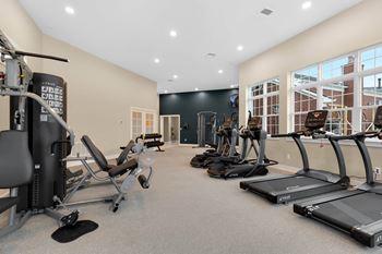 Fitness Center With Modern Equipment at Mainstreet Village, Novi